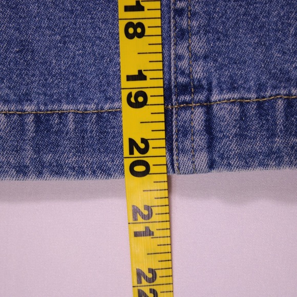 LizWear Skirts Womens Sze 12 Blue Mini Skirt 100% Cotton Denim - (28.75 x 20.25) - Picture 11 of 13